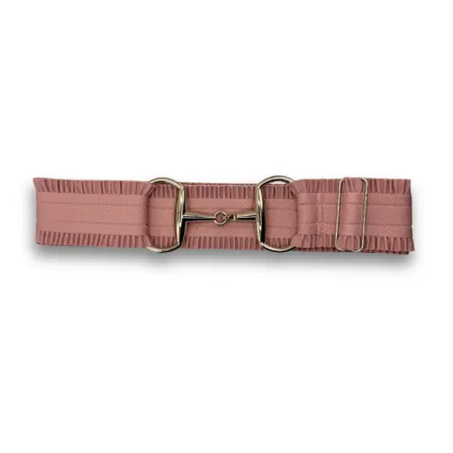 Cavallure elastische plooiriem snaffle pink